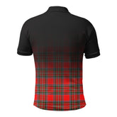 McBain Tartan Crest Polo Shirt - Thistle Black Style